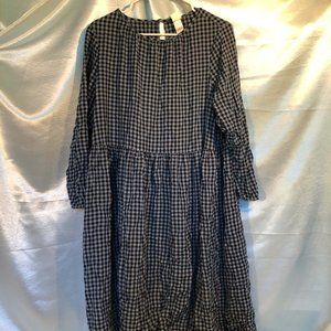 cute checkered oversized dress